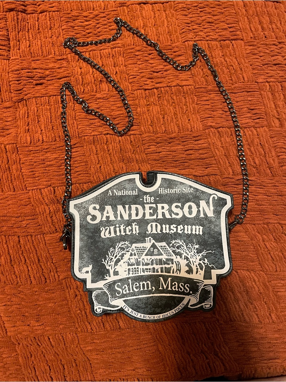 Sanderson Witch Museum Crossbody Bag - Black & White